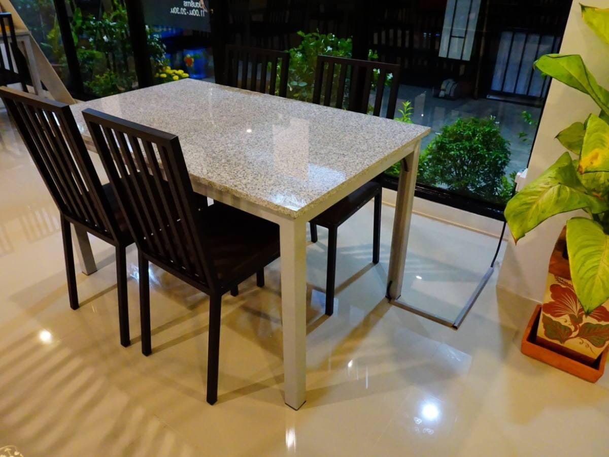 Granite outdoor dining table sale