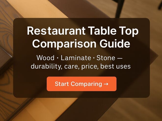 Top 6 of Wood Choice For Restaurant Table Tops