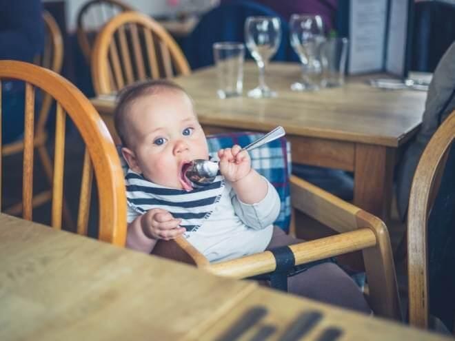 When Can Babies Sit in High Chairs in Restaurant?