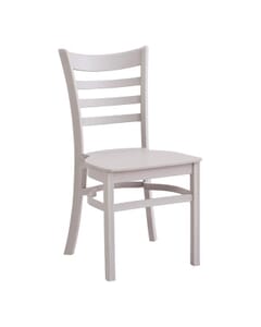 Grey Stackable Ladderback Indoor/Outdoor Restaurant Chair  