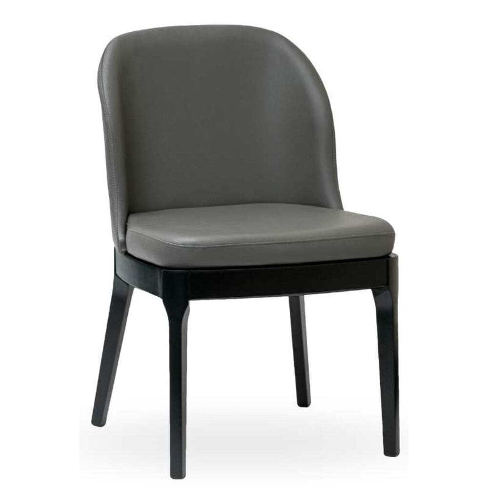 Grace Modern Restaurant Chair with Black Finish Wood Frame