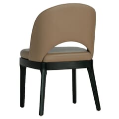 Lily Modern Wood Restaurant Chair in Black Finish