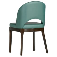 Lily Modern Wood Restaurant Chair in Walnut Finish