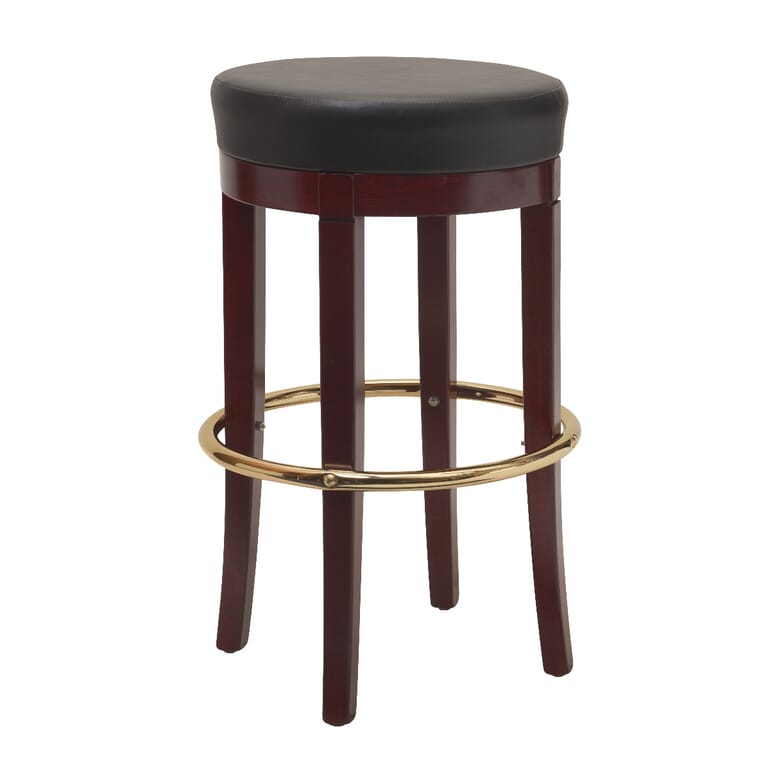 Solid Wood Backless Demi Bar Stool