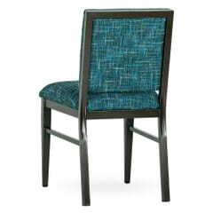 Cara Upholstered Metal Restaurant Chair in Walnut