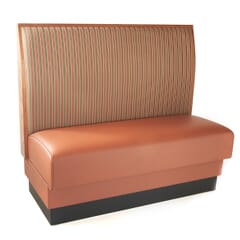Basic Style Wood and Upholstered Restaurant Booth