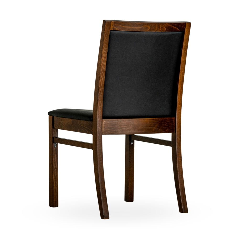 Fully Upholstered Walnut Wood Morgan Restaurant Chair