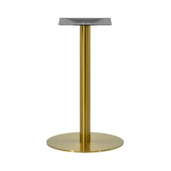 Contemporary Commercial Gold Powder Coated Round Table Base (18