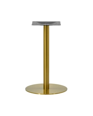 Gold color table base 18-inch diameter size for commercial use.