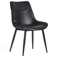 Cradle Quilted Restaurant Chair with Black Steel Frame
