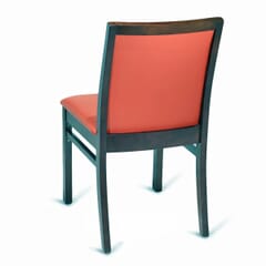 Fully Upholstered Black Wood Morgan Restaurant Chair
