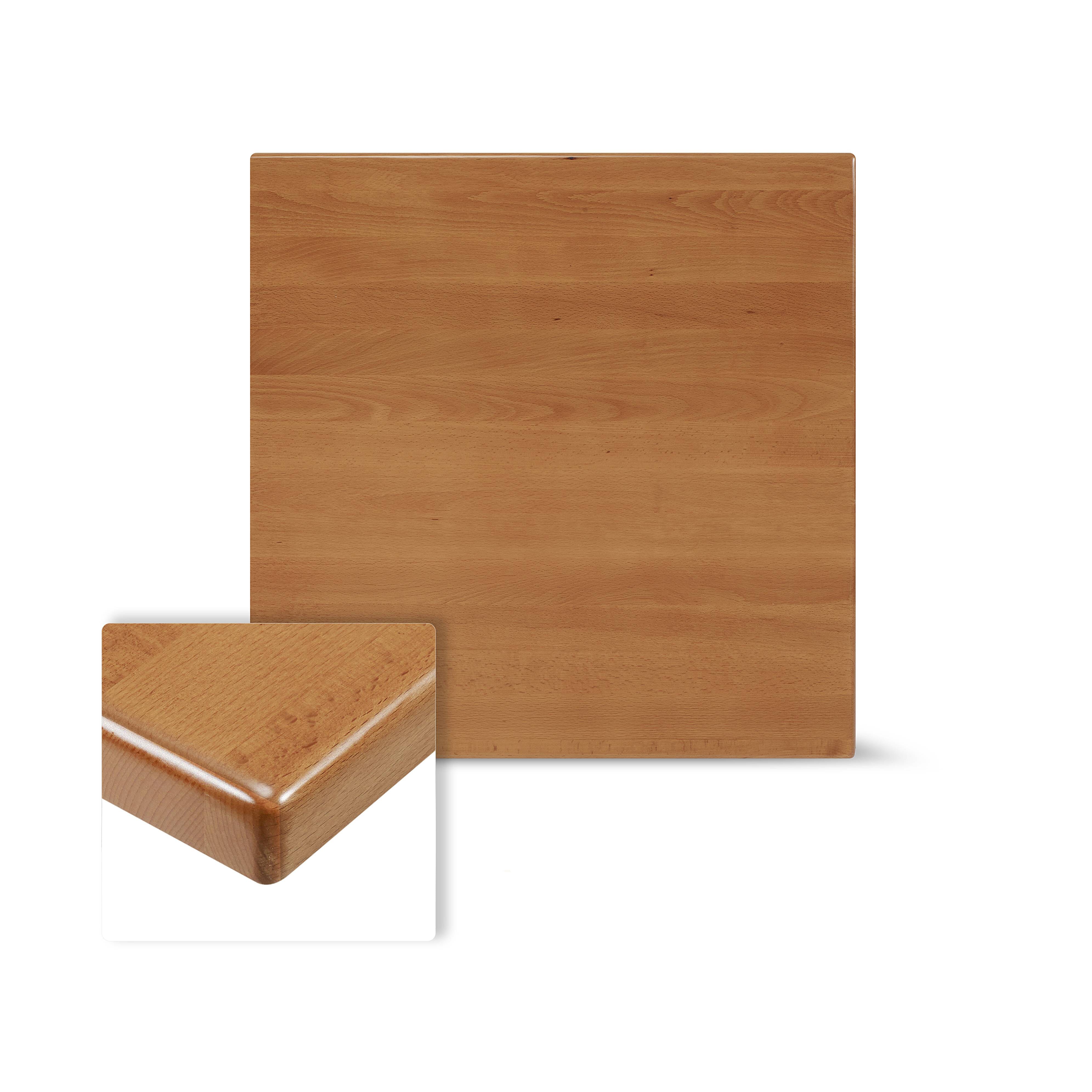 Solid Beechwood Square Dining Table Top In Natural 36 X 36