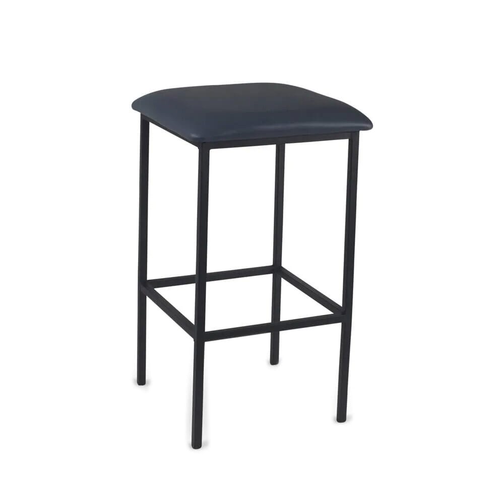 Backless Industrial Steel Frame Bar Stool