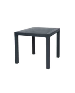 Arizona Indoor/Outdoor Resin Complete Table in Dark Grey 