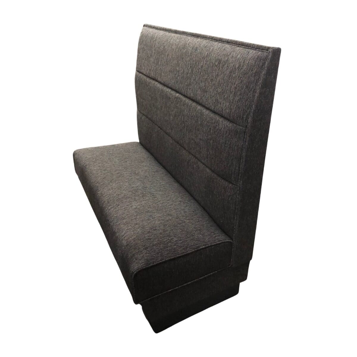 Three Horizontal Channel Back Style Restaurant Booth