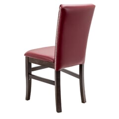 Fully Upholstered Wood Stella Restaurant Chair with Nailhead Trim
