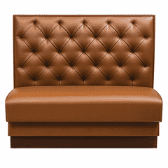 Quilted Style Tufted Restaurant Booth
