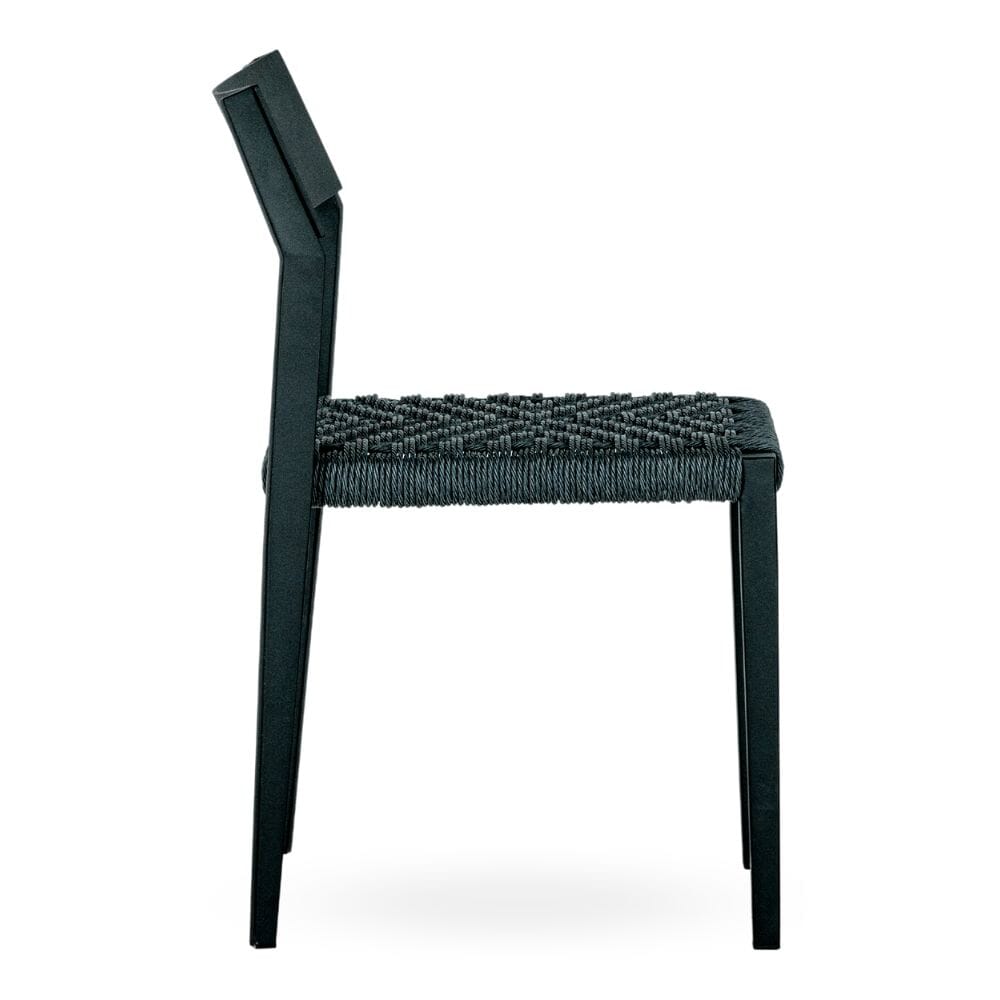 Grey discount rope chair