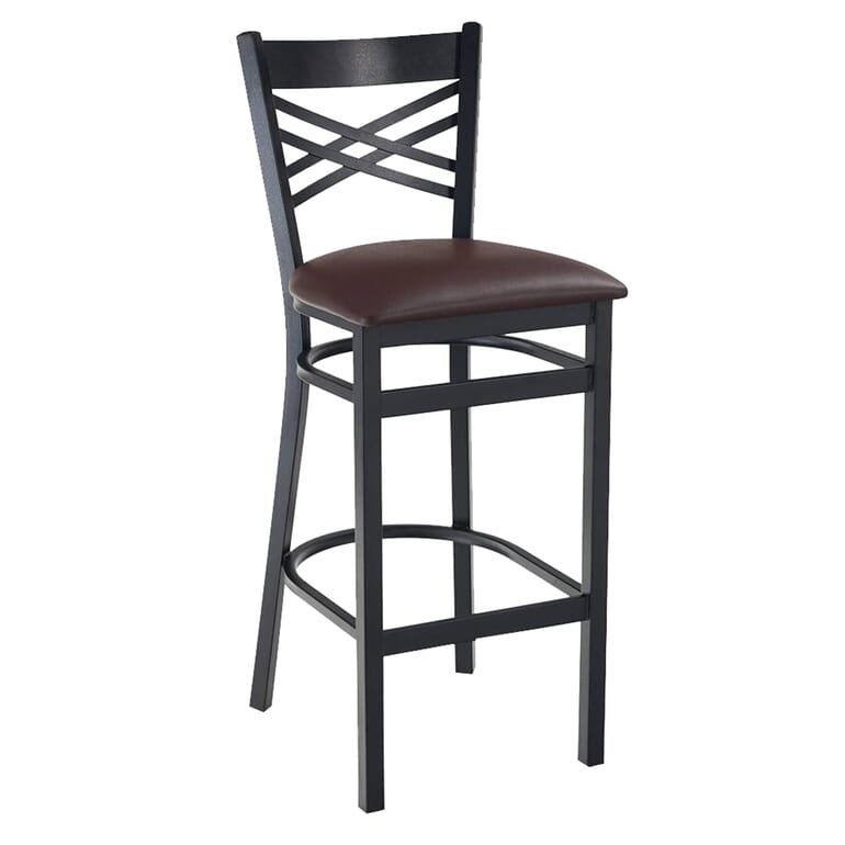 Black Metal Bar Stool for Restaurant, Durable