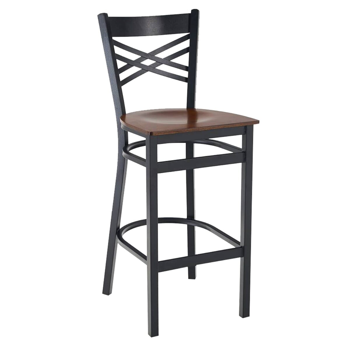 Black x discount back bar stool