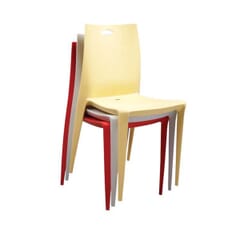 Light Yellow Icelandia Stackable Commercial Outdoor Patio Chair