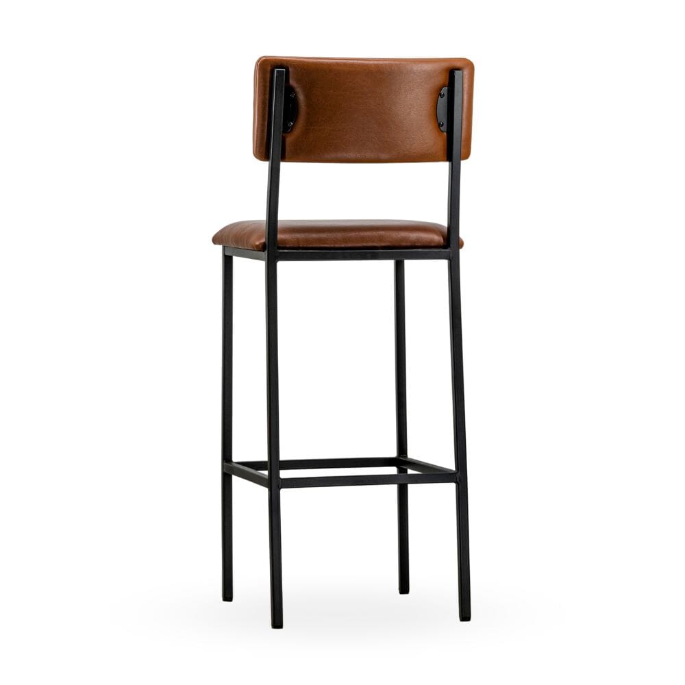 Ethan Fully Upholstered Steel Frame Restaurant Bar Stool