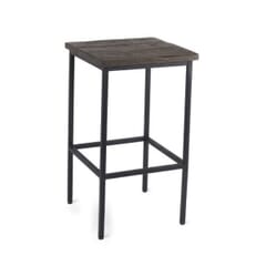 Backless Industrial Steel Frame Bar Stool