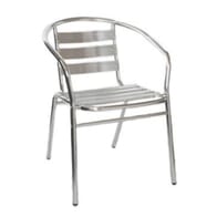 Aluminum Stackable Patio Arm Chair