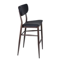 Quick Ship Walnut Steelgrain Restaurant Bar Stool