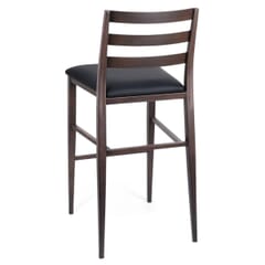 Steelgrain Walnut Ladderback Restaurant Bar Stool