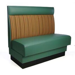 Twelve Channel Style Restaurant Booth with Headroll
