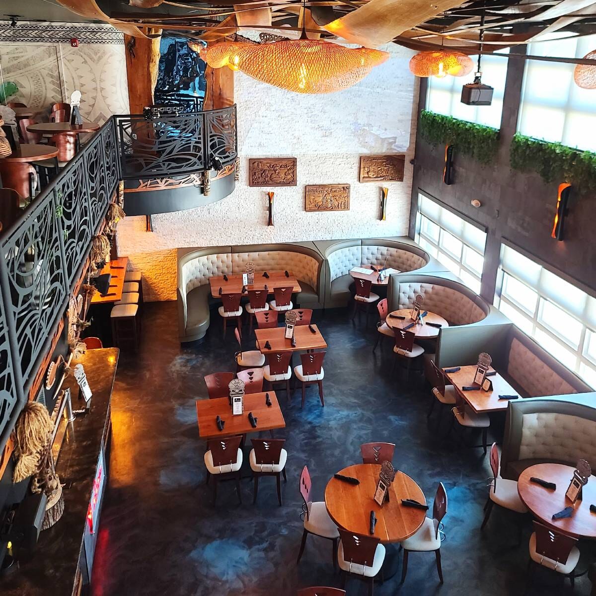 Square Back Style Tufted Restaurant Booth