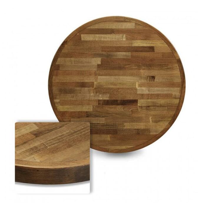 Butcher Block Mixed Wood Indoor Round Dining Table Top In Urban Maple Finish Butcher Block Mixed Wood Indoor Round, Butcher Block Round Table Top