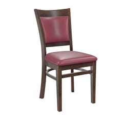 Walnut Wood Finish Easton Commercial Chair with Upholstered Seat & Back