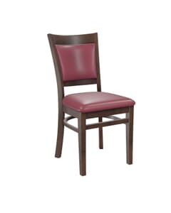 Walnut Wood Finish Easton Commercial Chair with Upholstered Seat & Back