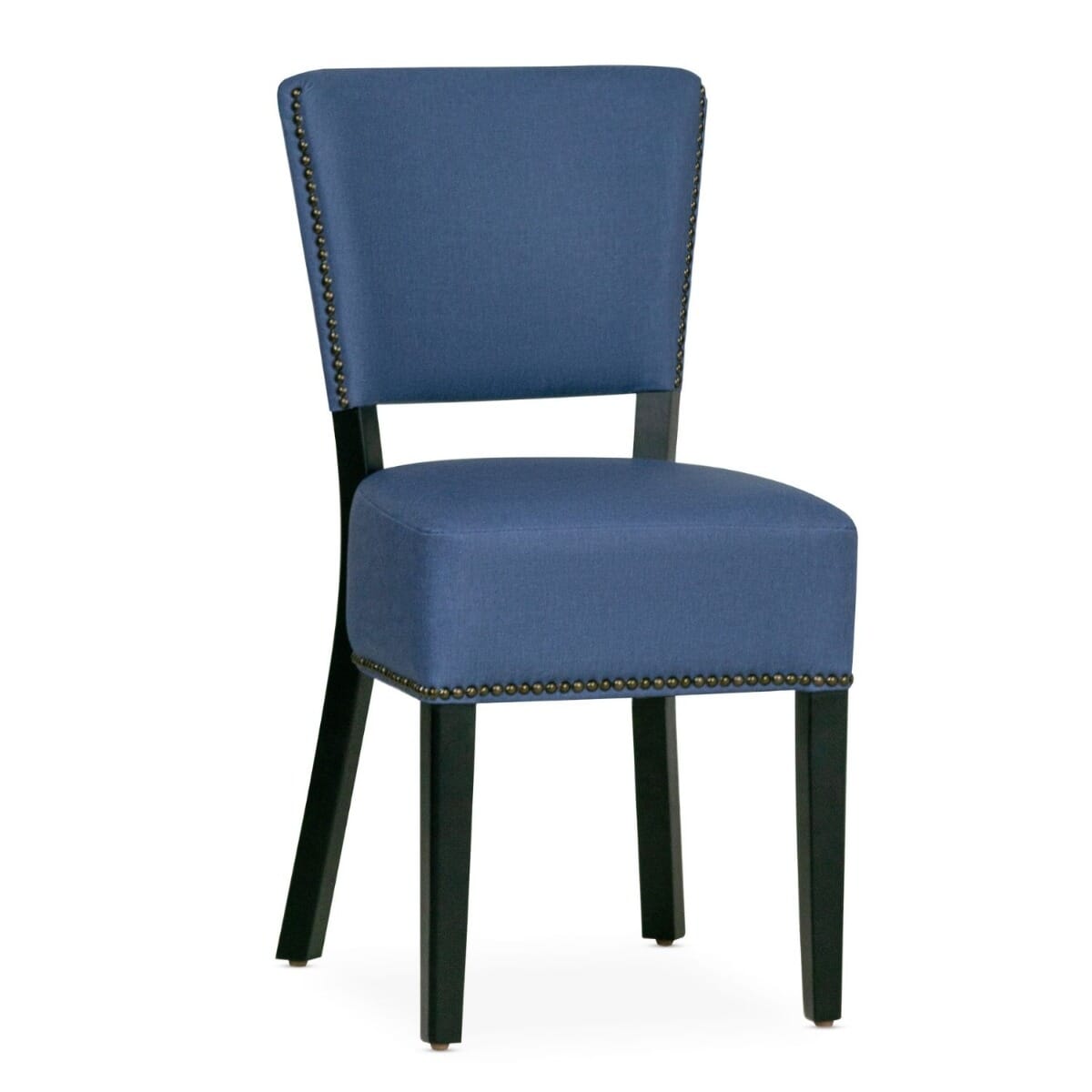 Fully Upholstered Custom Faux Leather Restaurant Chair