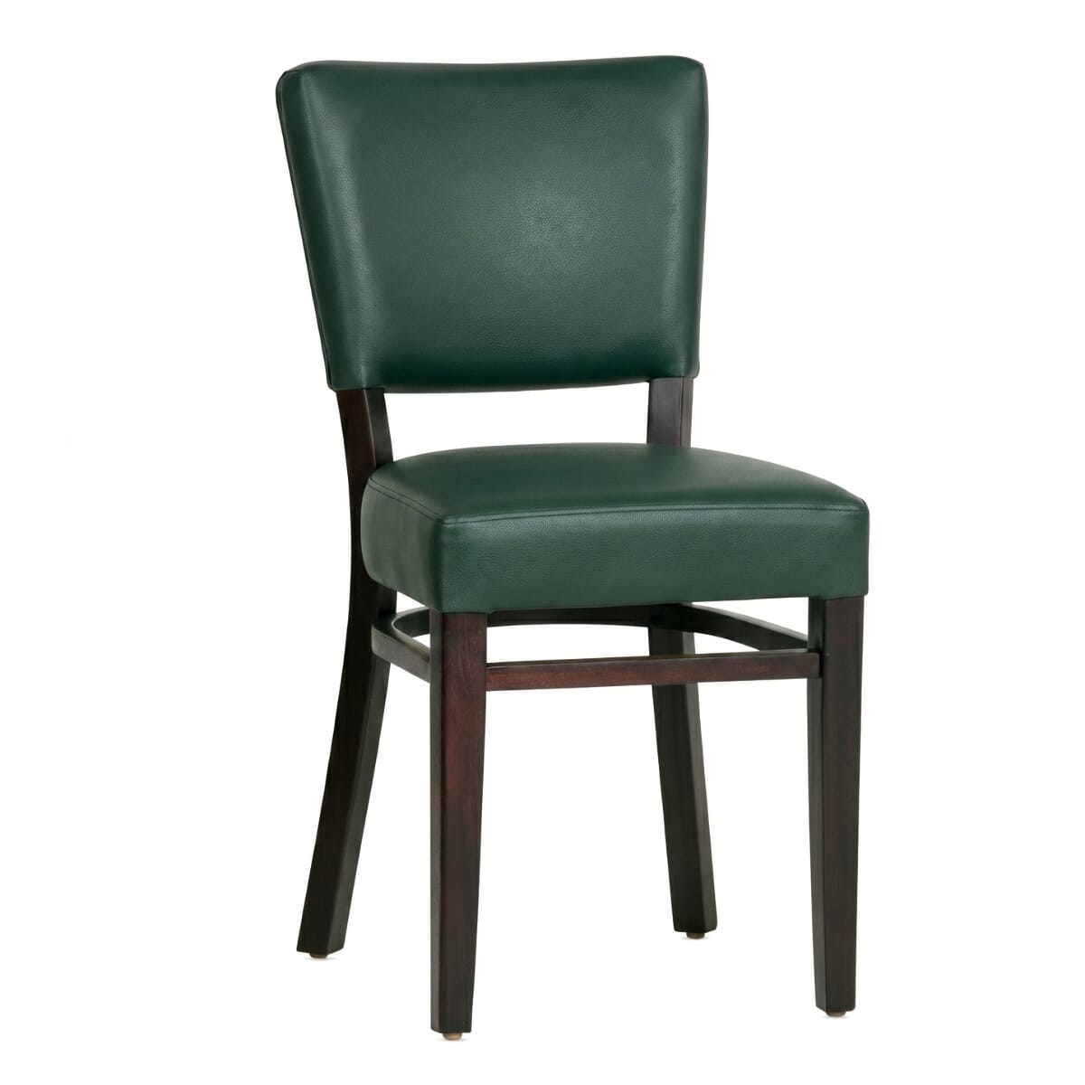 Fully Upholstered Walnut Beech Wood Bennett Restaurant Chair