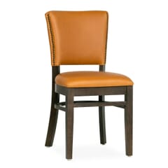 Fully Upholstered Beech Wood Restaurant Chair with Custom Vinyl