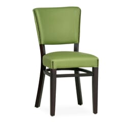 Fully Upholstered Walnut Beech Wood Bennett Restaurant Chair