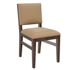 Fully Upholstered Walnut Wood Connor Restaurant Chair