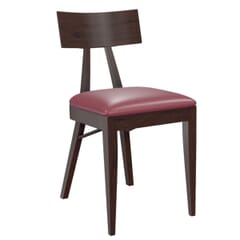 Solid Wood Contemporary Restaurant Chair in Espresso