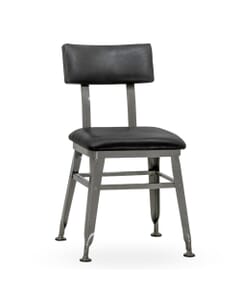 Fully Upholstered Steel Frame Restaurant Chair