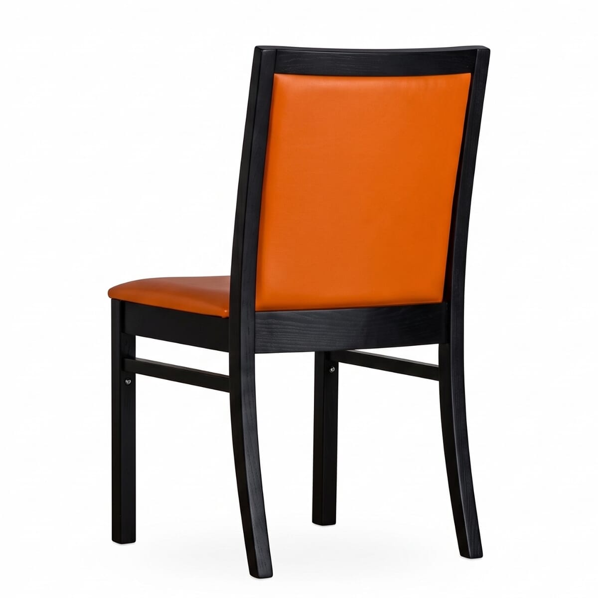 Fully Upholstered Black Wood Morgan Restaurant Chair