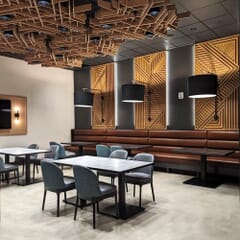 Grace Modern Restaurant Chair with Black Finish Wood Frame