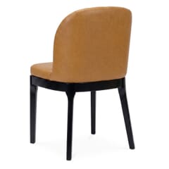 Grace Modern Channel Wood Restaurant Chair in Black Finish