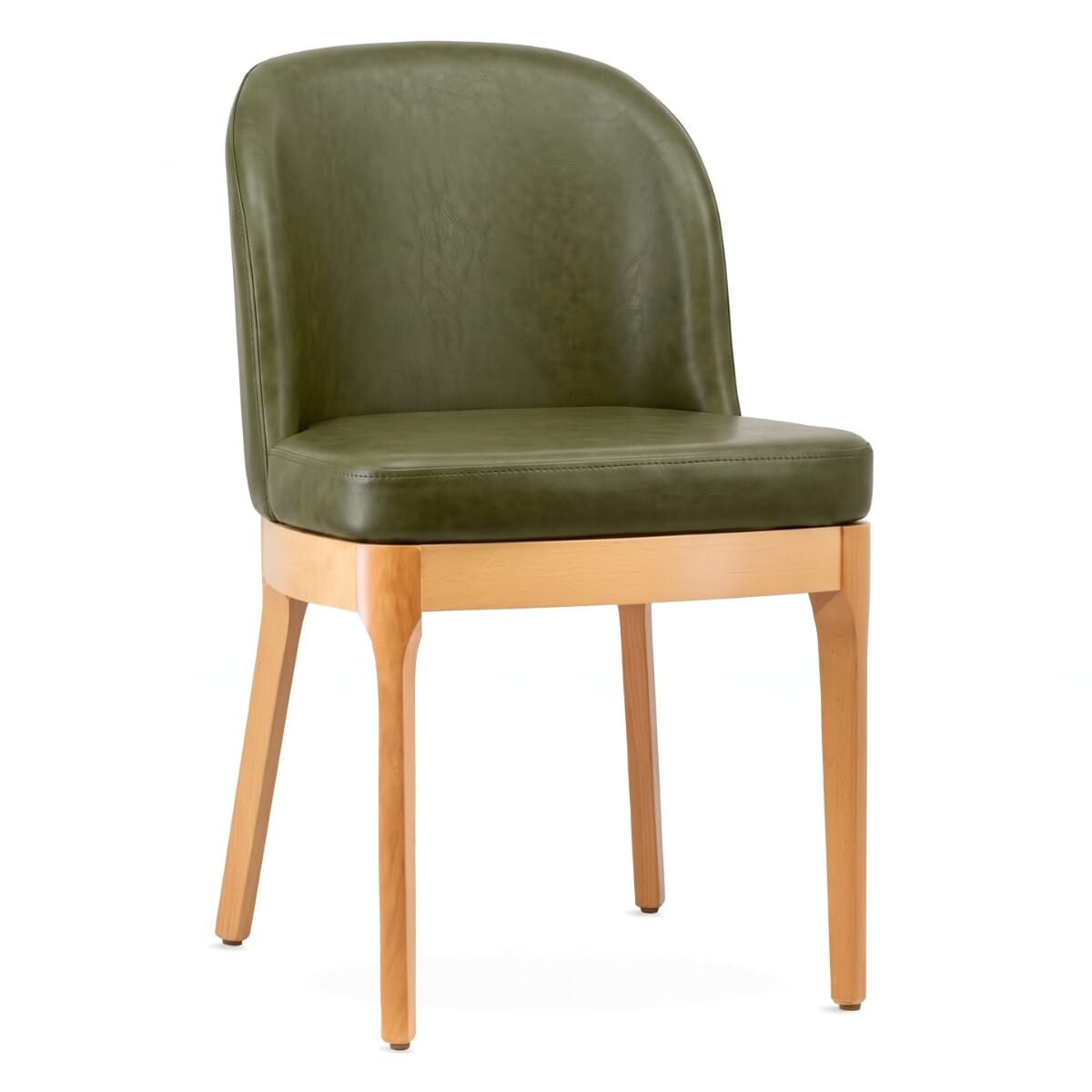Grace Modern Wood Restaurant Chair in Natural Finish
