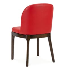 Grace Modern Channel Wood Restaurant Chair in Walnut Finish