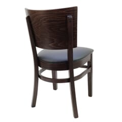  Solid Walnut Wood Square Back Restaurant Side Chair 