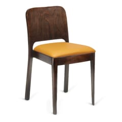 Stackable Collin European Beech Wood Restaurant Chair in Walnut