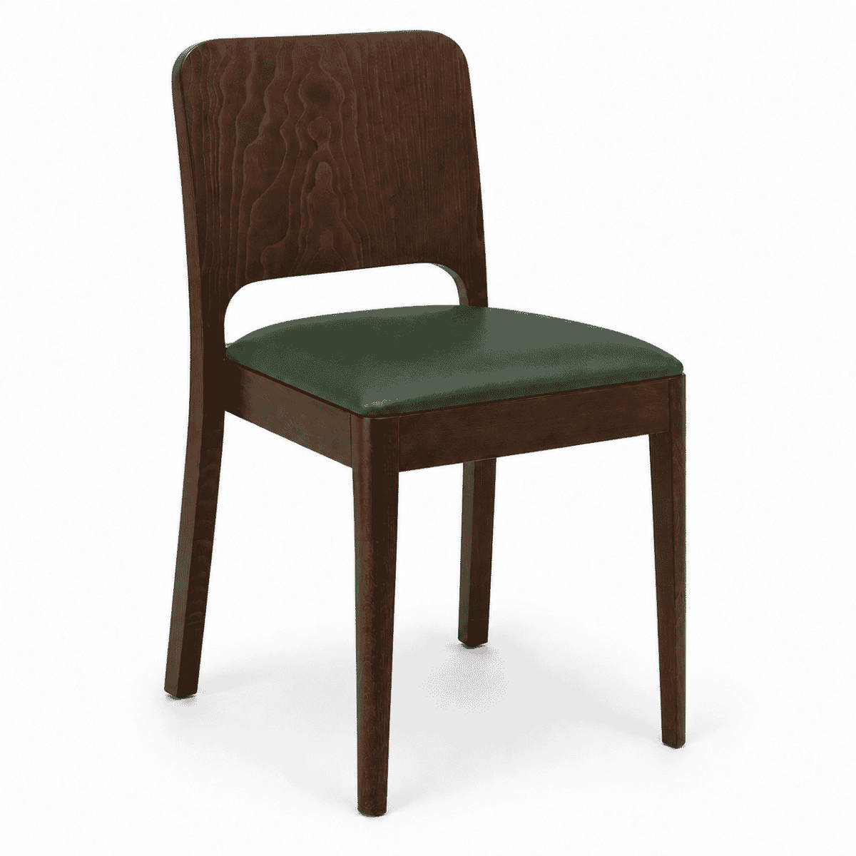 Collin Stackable Walnut Finish Wood Restaurant Chair